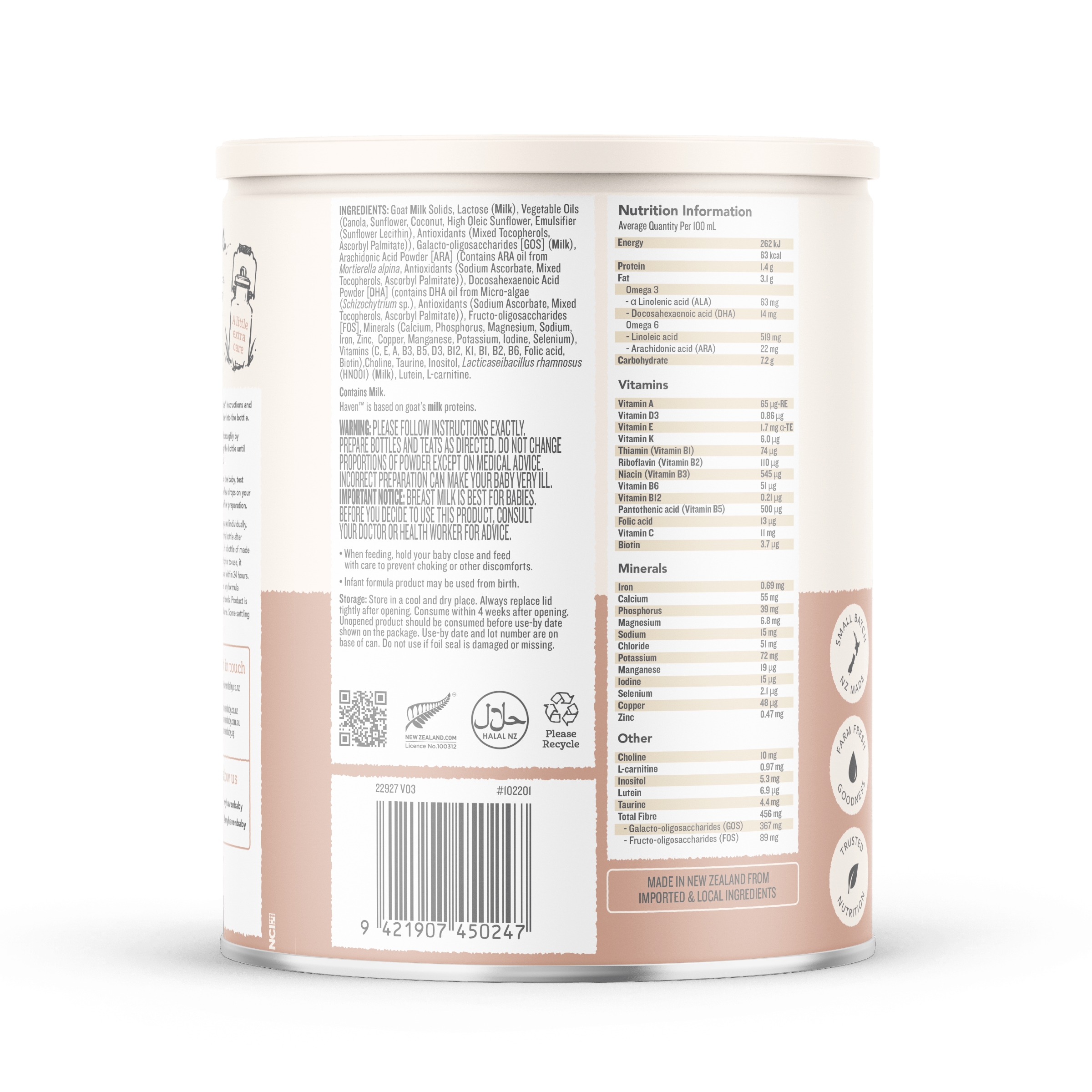 Haven Goat Infant Formula