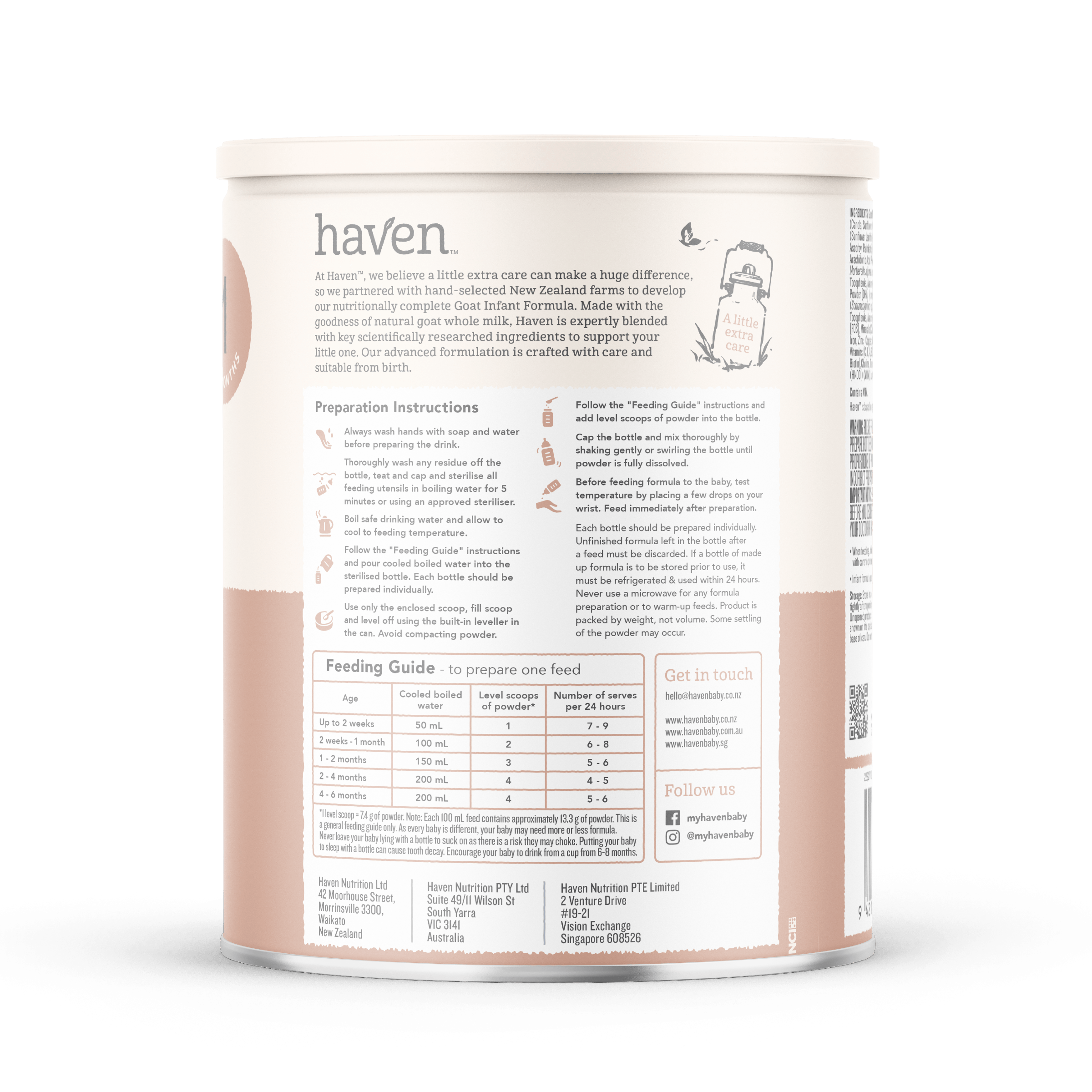 Haven Goat Infant Formula