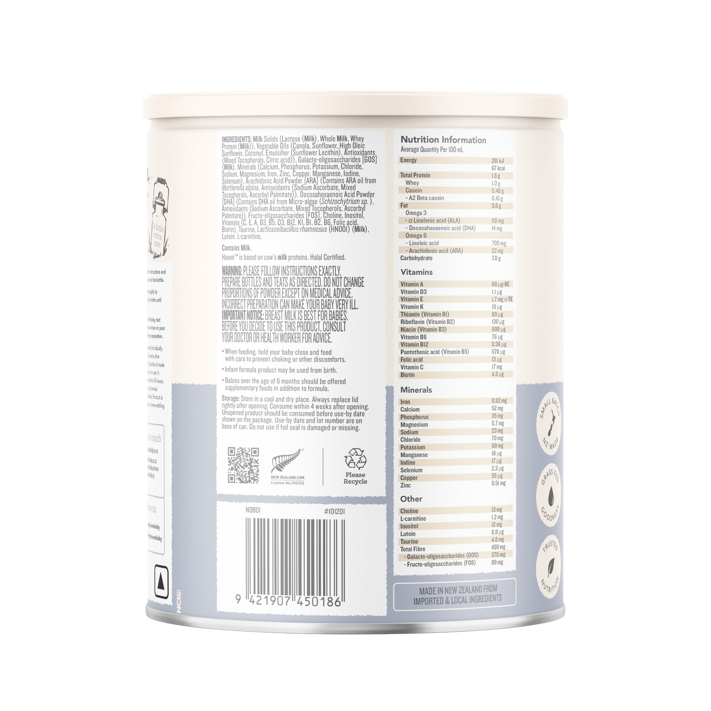 NEW ~ Haven A2 Cow Infant Formula
