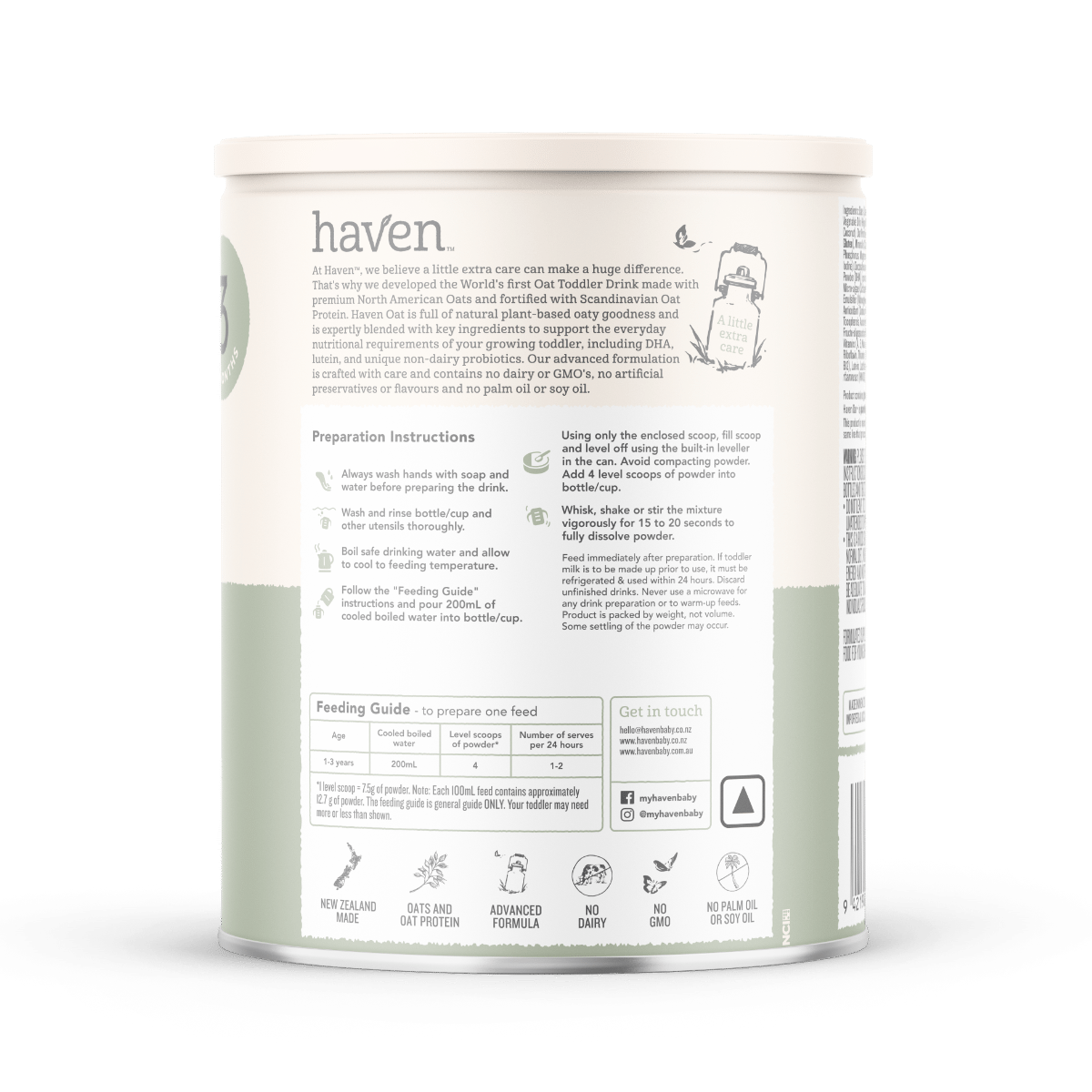 Haven Oat Toddler Drink