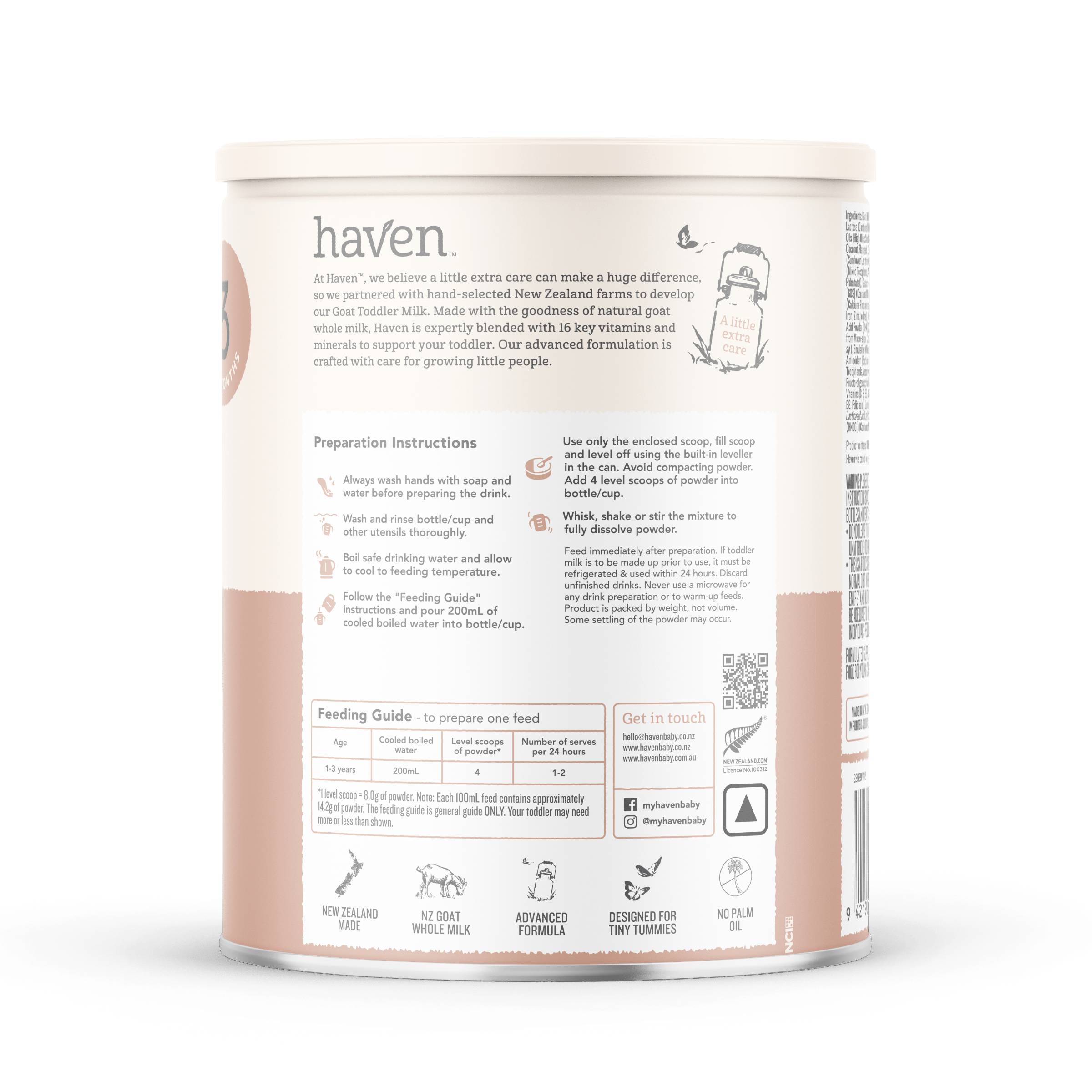 Haven Goat Toddler Milk