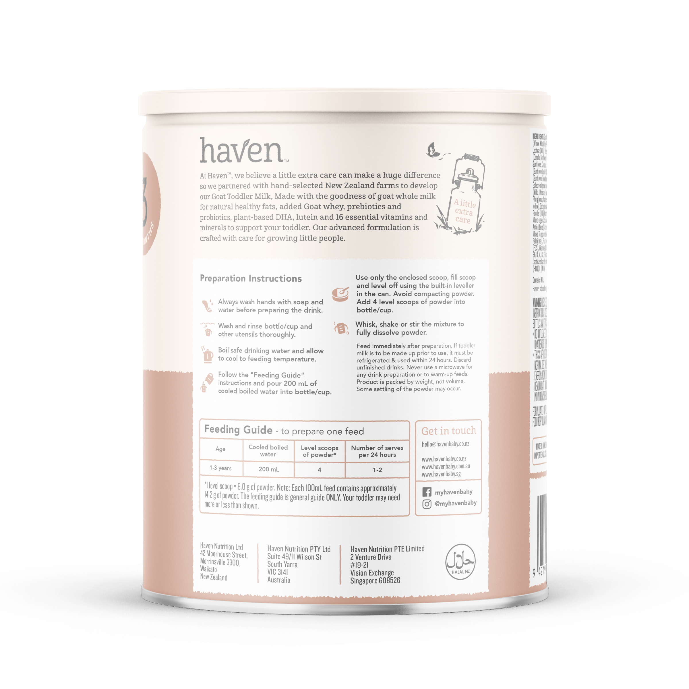 Haven Goat Toddler Milk